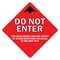 Signmission Do Not Enter Arrow Non-Slip Floor Graphic, 6PK, 11 in L, 11 in H, FD-X-11-6PK-99980 FD-X-11-6PK-99980 - alternate 1